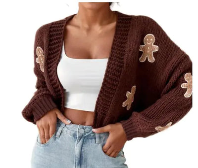 Cute Gingerbread Cardigan