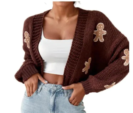Cute Gingerbread Cardigan