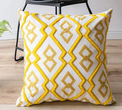 Embroidered Cotton Canvas Pillow Covers