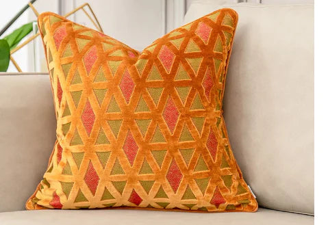 Embroidered Velvet Cushion Cover