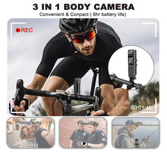 Ksadbossbo Body Camera with Audio and Video Recording