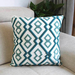 Embroidered Cotton Canvas Pillow Covers